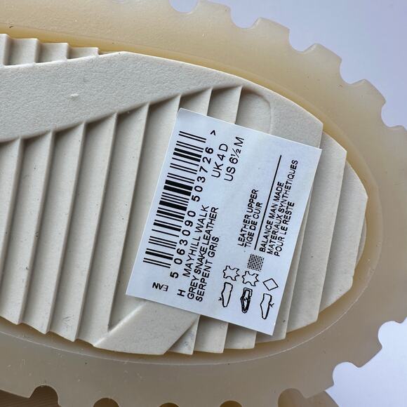 CLARKS Women's 6.5 MAYHILL WALK Gray/Snake Leather Platform Shoe - Picture 4 of 8